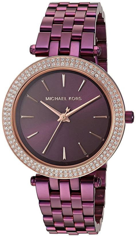 michael kors women's mk3725|Michael Kors Women's MK3725 Mini Darci Plum Dial Women's .